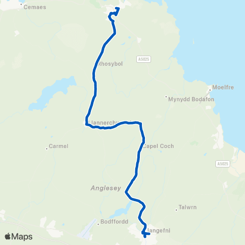 Eifion's Coaches Recreation Grounds - Post Office map