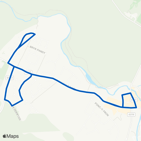 Gwynfor Coaches Post Office - Post Office map