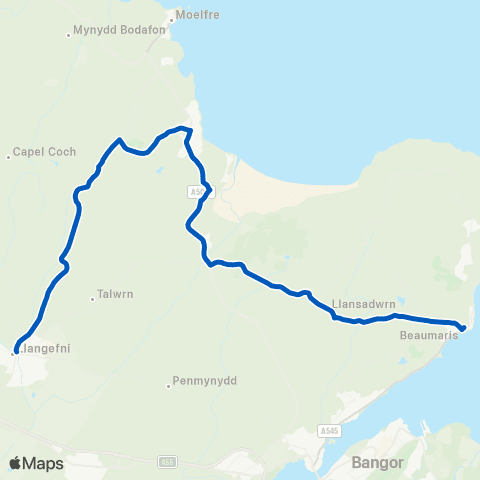 Gwynfor Coaches Castle Street - Post Office map