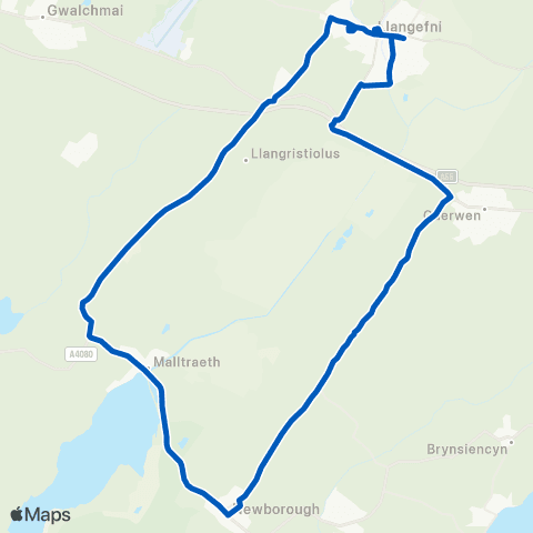 Gwynfor Coaches Post Office - Post Office map