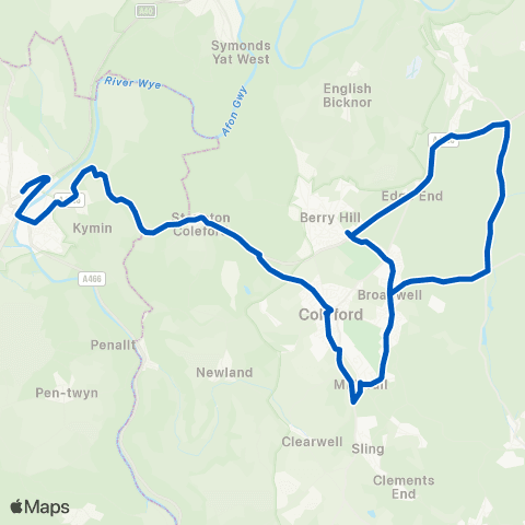 F R Willetts Gibsons - Monmouth Comprehensive School map