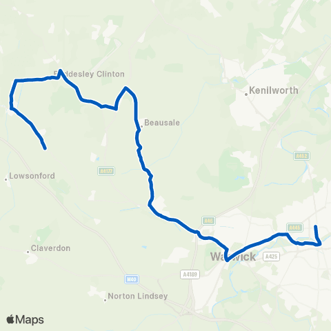 Flexibus Upper Parade - Church map