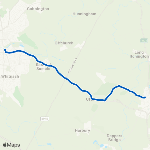 Catterall's Southam College - Parish Church Stand A map