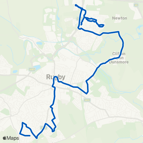 Flexibus Main Street - Fighting Cocks map