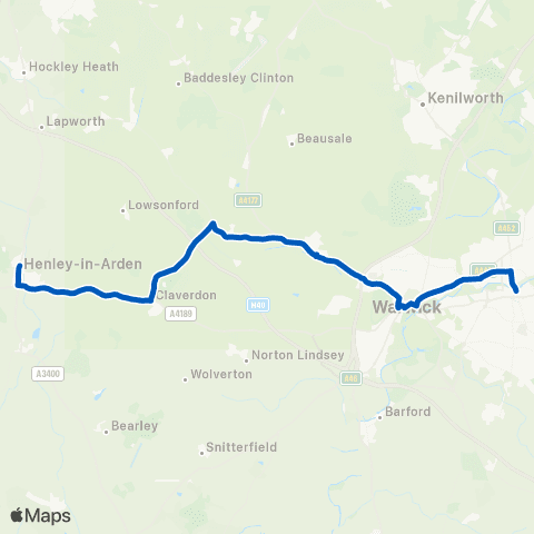 Flexibus Three Tuns - Parish Church map