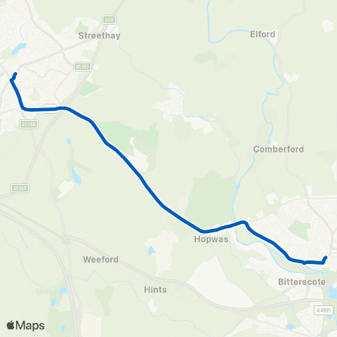 Bus Link Bus Station - Corporation St map