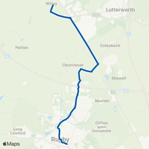 Flexibus Sarah Mansfield - Clifton Road map