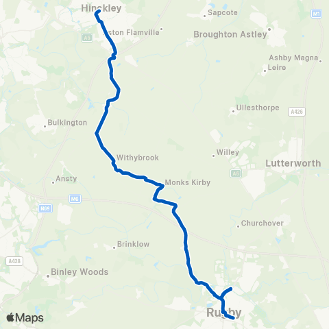 Flexibus The Crescent Bus Station - Clifton Road map