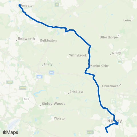 Flexibus Bus Station - Three Cranes map