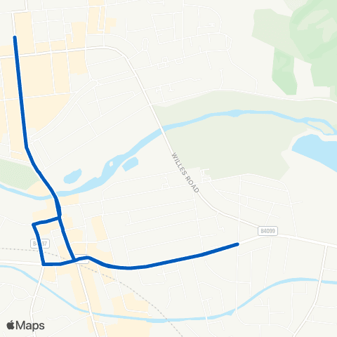 Flexibus Upper Parade - Upper Parade map