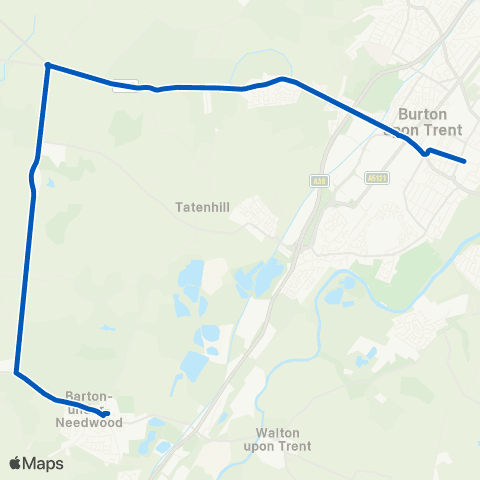 Bus Link Wellington Rd - John Taylor High School map