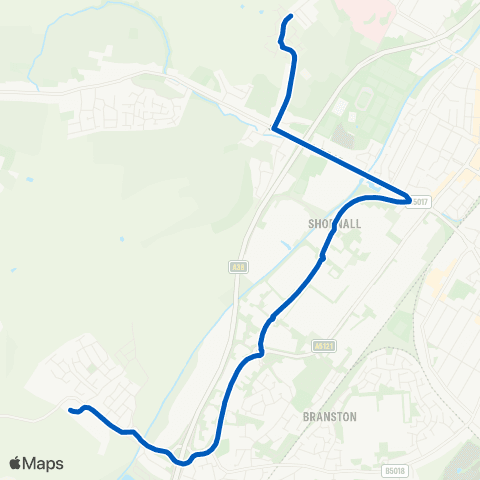 Bus Link John Taylor Free School - St Margarets map