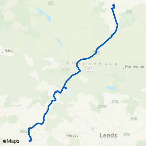 Flyer Bradford Interchange Bus Sta - Hgte Bus Sta Stand 7 map