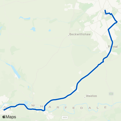 Connexions Buses Otley Bus Station - Bus Station map