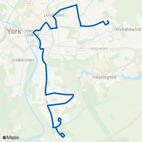 Coastliner Derwenthorpe - Crossfield Crescent map