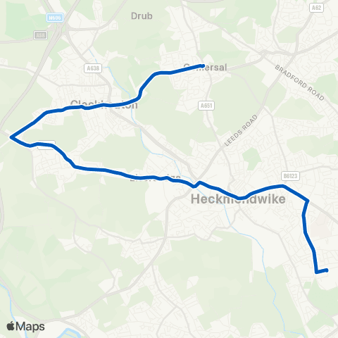 A Lyles and Son Gomersal Hill Top - Westborough HS map