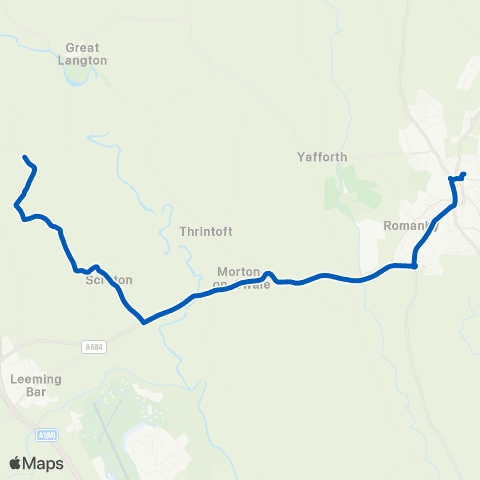 Hodgsons Friarage Hospital - Village Green map