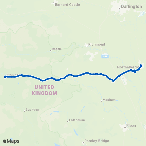 Dales and District Gayle Village - The Buck Inn map