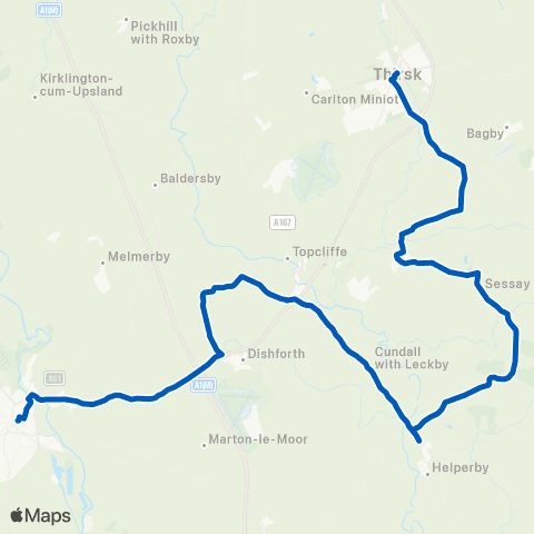 Hodgsons Bus Station Stand 4 - Market Place map