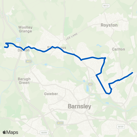 Globe Holidays Highfields Rd / Ballfield Ln - Burton Rd / Hope St map