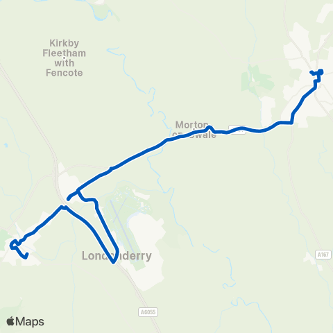Dales and District Fitzalan Road - The Buck Inn map