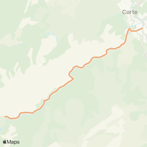 Autocars de Corse du Sud Corte - Restonica map