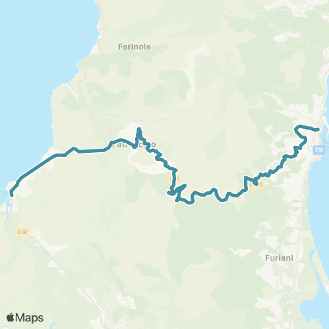 Autocars de Haute-Corse St Florent - Bastia map