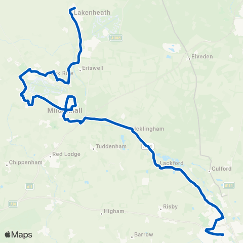Mulleys Motorways Blenheim Close - Bus Station map