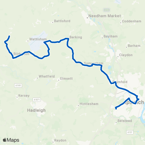 Mulleys Motorways Causeway Estate - Old Cattle Market Bus Sta map