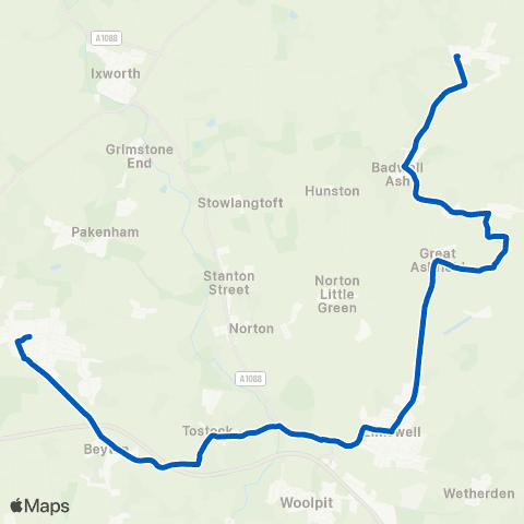 Mulleys Motorways Six Bells - Community College map
