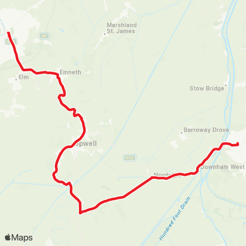 Lynx Village Hall - Horse Fair Bus Station map