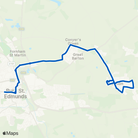 Mulleys Motorways Maltings Garth - Bus Station map