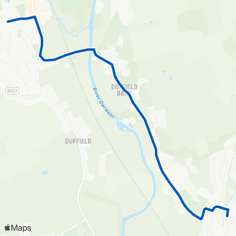 Harpurs Coaches Ecclesbourne School - Queens Head map