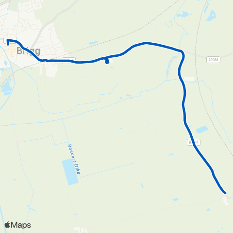 Hornsbys Bus & Coach Cary Lane - Pond map