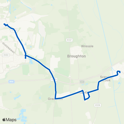 Hornsbys Bus & Coach Cary Lane - Bus Station map
