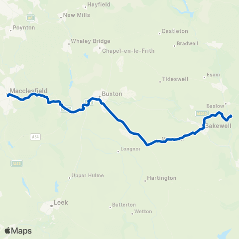 High Peak Sylvan Park - Bus Station map