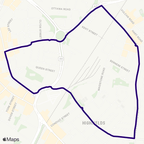 First Leicester Humberstone Gate - Humberstone Gate map