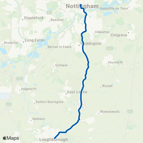 Kinchbus Baxter Gate - Broad Marsh Bus Station map