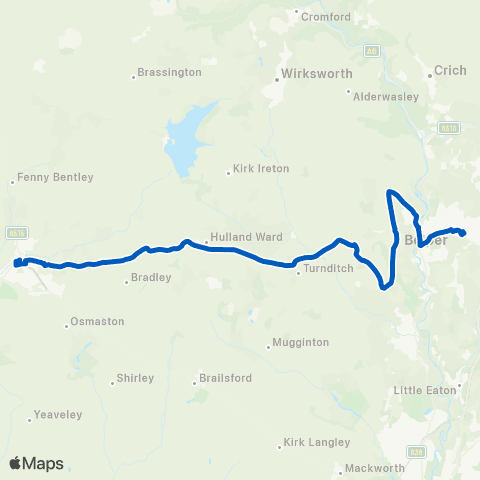 High Peak Bus Station - King Street map