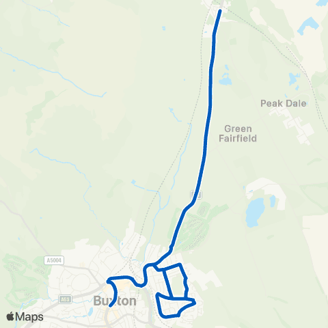 High Peak Fairfield Centre - Barson Grove map