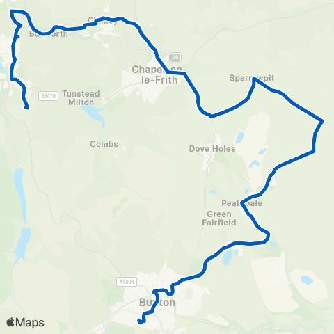 High Peak Market Place - Shallcross Avenue map