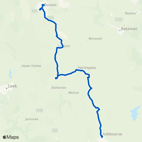 High Peak Sylvan Park - Bus Station map