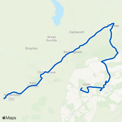 Lawson's of Corby (Stoke Albany) White Horse Ph - (Corby) Health Ctr map