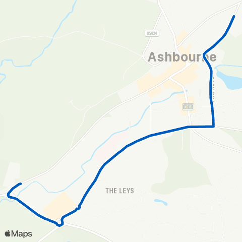 High Peak Bus Station - Parkside School map