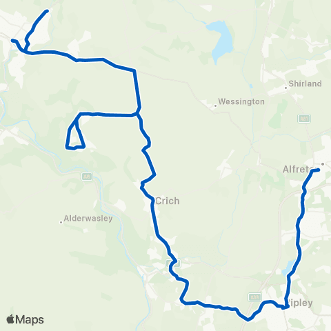 High Peak Bakewell Road Bus Station - Market Place map