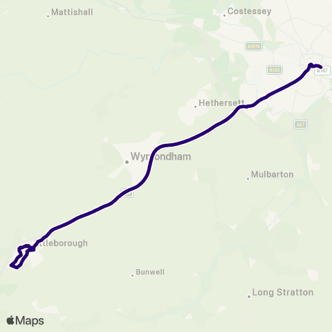 First Norfolk & Suffolk Railway Station - Queens Square map