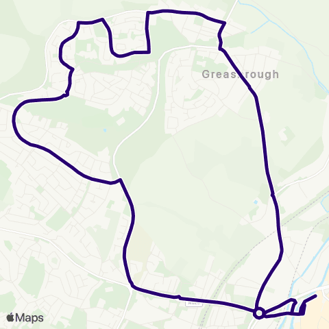 First South Yorkshire Rotherham Interchange / B9 - Rotherham Interchange / A3 map