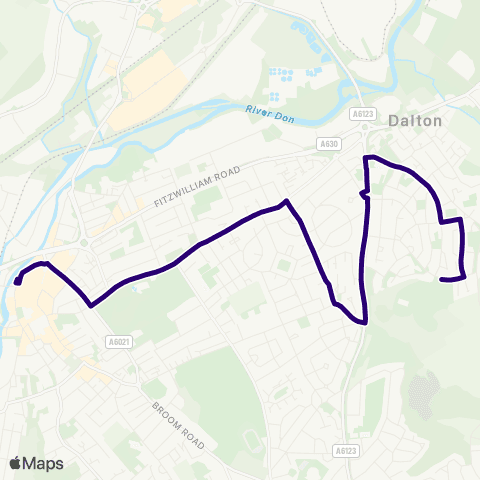 First South Yorkshire Rotherham Interchange / B1 - Ridgeway / Laudsdale Rd map