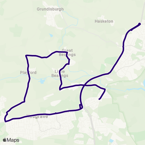 First Norfolk & Suffolk High School - The Willows map