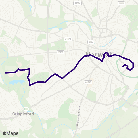 First Norfolk & Suffolk Chancellors Drive - Morrisons map